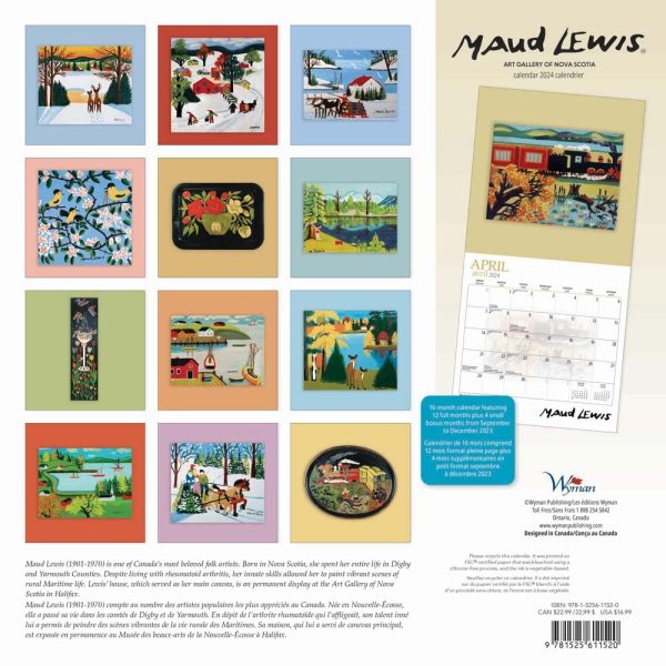 Maud Lewis Calendar 2024 Blue Mind Gallery